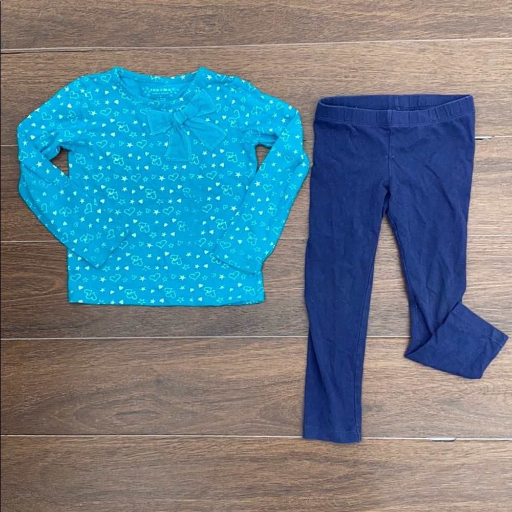Toddler Girls Outfit Sonoma Shirt/Cat & Jack Pant